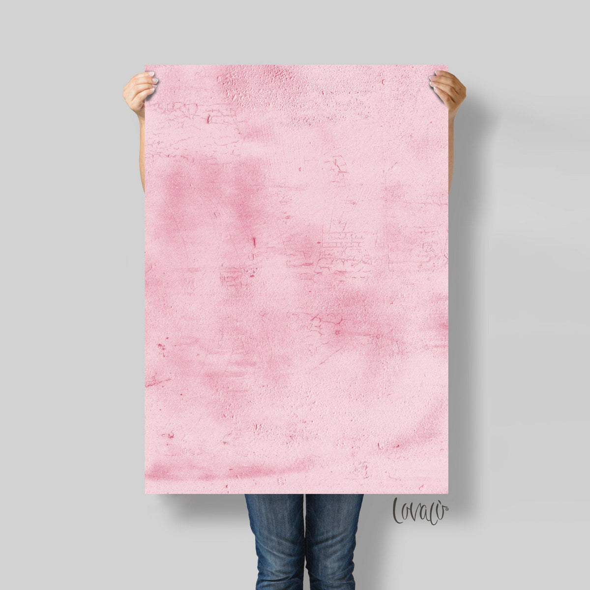 Pink scratched wall texture Photography Backdrop PVC for Product, Instagram, Flat lay &amp; Food - Lov2052