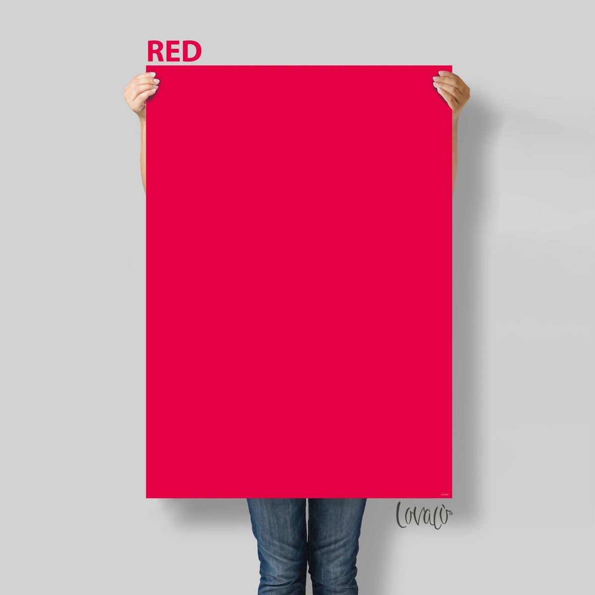 Photography Backdrop Red solid color for Product, Instagram, Flat lay, Social, New born &amp; Food Photography - Lov4029