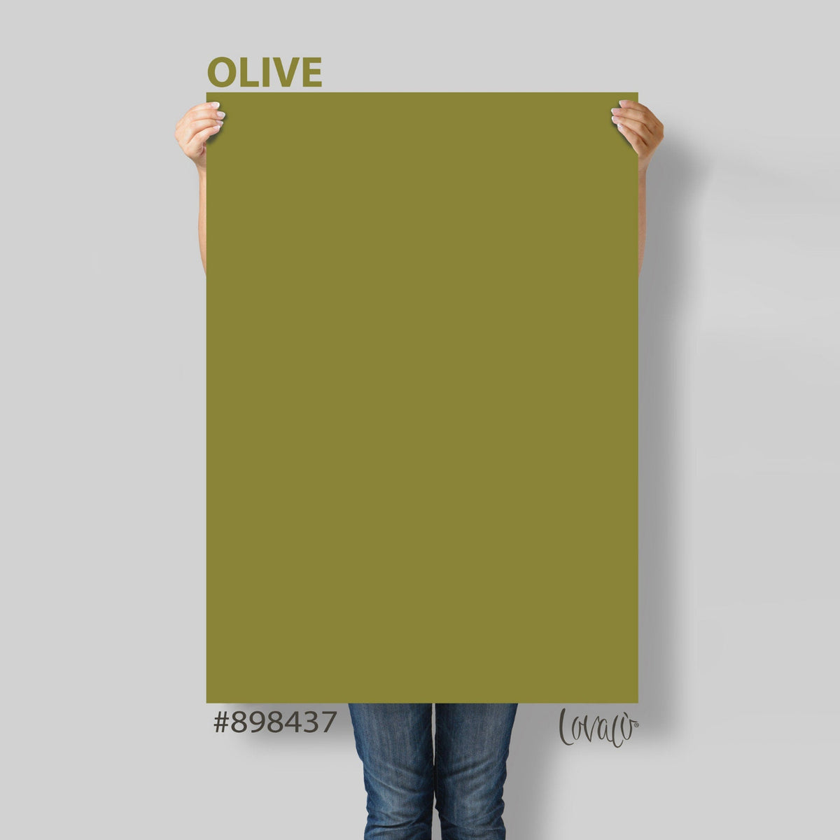 Green Olive solid color Photography Backdrop for Product, Instagram, Flat lay, Social, New born &amp; Food Photography - Lov4030