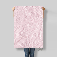 Vinyl Photography Backdrop pink wrinkled paper for food, Product, Instagram, Flat lay & Food Photography - Lov3079