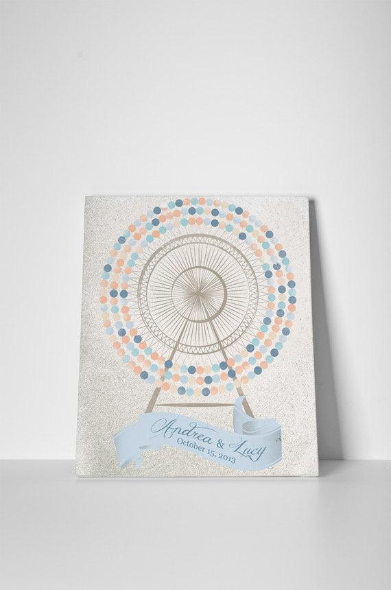 Fun Wedding guest book alternative, Carnival Guest book idea Ferris wheel, Fall guest book unique ideas, creative wedding circus theme - Lovalù